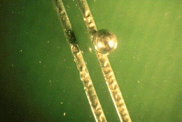 Figure 1: Manual removal of this solder attachment will damage the track